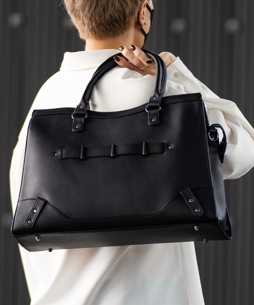 CLEL(クレイル)の「【CLEL】Boston 2way shoulder/hand bag / ボストン 2way ショルダー/ハンド バッグ(ボストンバッグ・メンズ・ブラック・FREE)」の12枚目の写真