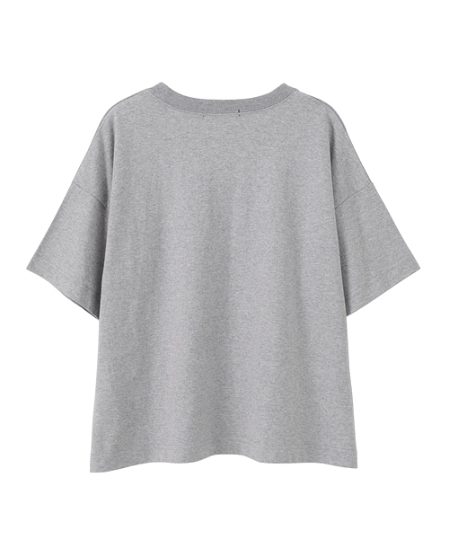 Ne-net(ネネット)の「いぬねことり T(Tシャツ/カットソー・レディース・オフホワイト/グレー/マルチ・02)」の14枚目の写真