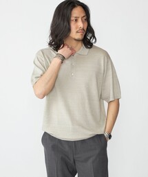 SHIPS | SHIPS:〈手洗い可能〉12ゲージ イタリー リネン ニット ポロ ショートスリーブ(Tシャツ/カットソー)