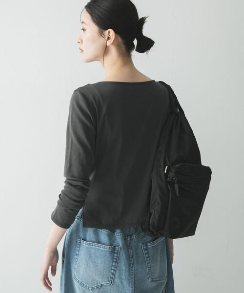URBAN RESEARCH(アーバンリサーチ)の「2WAYドレープカットソー(Tシャツ/カットソー・レディース・チャコールグレー/オフホワイト・FREE)」の14枚目の写真