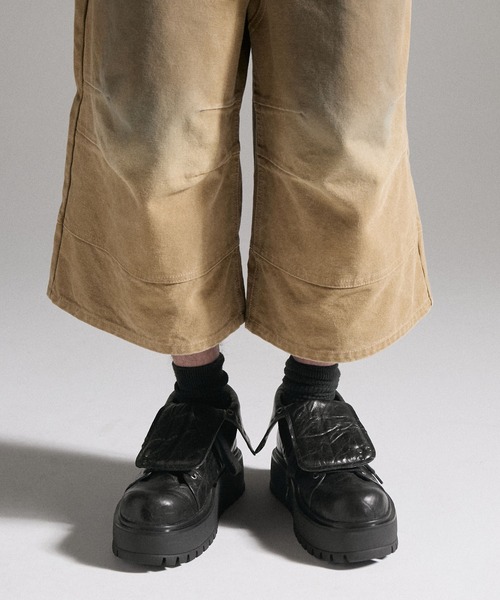 GRANCY(グランシー)の「【GRANCY】Fold-over Leather Shoes / 折り返し本革シューズ(スニーカー・メンズ・ブラック・40/44/42)」の9枚目の写真