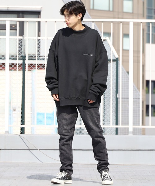 FOG ESSENTIALS(エフオージーエッセンシャルズ)の「FOG ESSENTIALS/エッセンシャルズ FOG 1POINT LOGO MOCK NECK SWEAT モックネックスウェット ブランドロゴ(スウェット・メンズ・ブラック/モスグリーン/クリーム/グレイッシュベージュ・S/M/L/XL)」の10枚目の写真