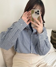 apres jour | ストライプルーズシャツ【ZOZOTOWN限定アイテム】(シャツ/ブラウス)