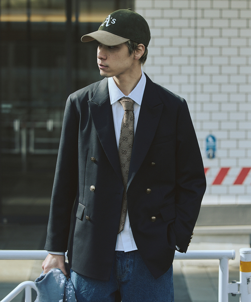 JOURNAL STANDARD(ジャーナルスタンダード)の「T/W ダブルブレスト ブレザー(テーラードジャケット・メンズ・ネイビー・LARGE/MEDIUM/SMALL)」の13枚目の写真