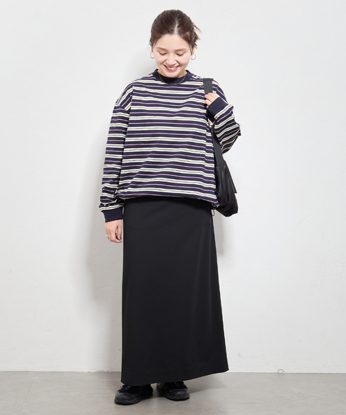 JOURNAL STANDARD(ジャーナルスタンダード)の「《追加2》シャーリングロングスリーブTシャツ(Tシャツ/カットソー・レディース・コバルトブルー/ホワイト/ブラック系その他/ブラウン系その他・FREE)」の13枚目の写真