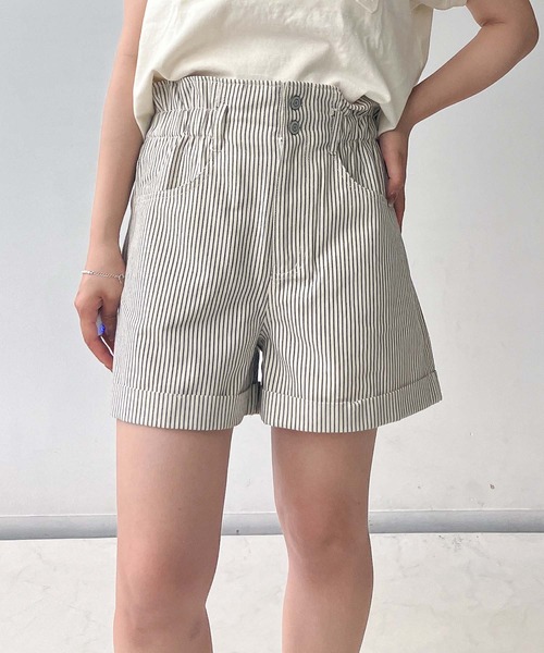 AS KNOW AS plus(アズノゥアズプラス)の「〇ロールアップハイウエストショートパンツ(その他パンツ・レディース・ブラック系その他/ピンク系/ブラック系1/ホワイト系その他/ブラック系/サックスブルー系2/アイボリー系2/ブラック系2/ブルー系2/ベージュ系その他/アイボリー系/サックスブルー系3/ブラック系3/ブルー系3/その他・FREE)」の15枚目の写真
