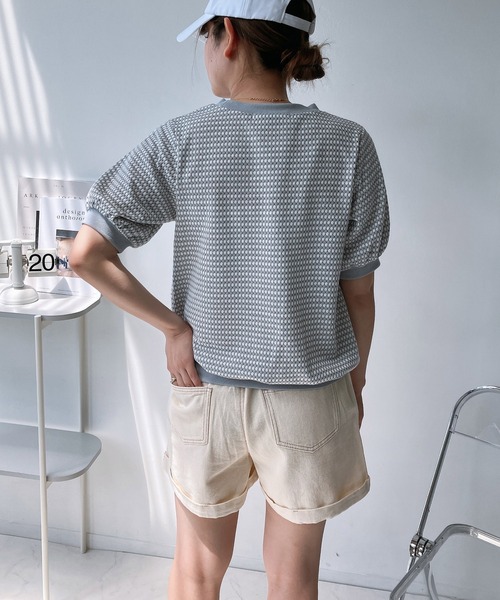 AS KNOW AS plus(アズノゥアズプラス)の「〇ロールアップハイウエストショートパンツ(その他パンツ・レディース・ブラック系その他/ピンク系/ブラック系1/ホワイト系その他/ブラック系/サックスブルー系2/アイボリー系2/ブラック系2/ブルー系2/ベージュ系その他/アイボリー系/サックスブルー系3/ブラック系3/ブルー系3/その他・FREE)」の16枚目の写真