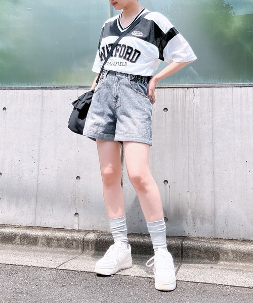 AS KNOW AS plus(アズノゥアズプラス)の「〇ロールアップハイウエストショートパンツ(その他パンツ・レディース・ブラック系その他/ピンク系/ブラック系1/ホワイト系その他/ブラック系/サックスブルー系2/アイボリー系2/ブラック系2/ブルー系2/ベージュ系その他/アイボリー系/サックスブルー系3/ブラック系3/ブルー系3/その他・FREE)」の19枚目の写真
