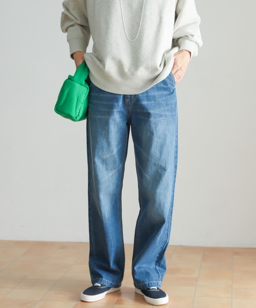 URBAN RESEARCH DOORS(アーバンリサーチドアーズ)の「デニムワイドパンツ(デニムパンツ・レディース・ワンウォッシュ/インディゴブルー・LARGE/MEDIUM/SMALL)」の7枚目の写真