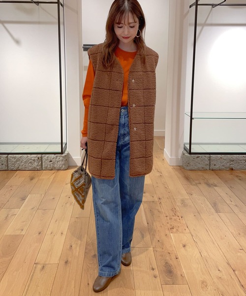 URBAN RESEARCH DOORS(アーバンリサーチドアーズ)の「デニムワイドパンツ(デニムパンツ・レディース・ワンウォッシュ/インディゴブルー・LARGE/MEDIUM/SMALL)」の14枚目の写真