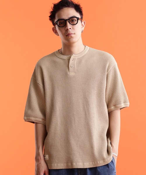 Schott/ショット/THERMAL PIGMENT OD HENLEY NECK T-SHIRT/サーマル オーバーダイ ヘンリーネック Tシャツの5枚目の写真