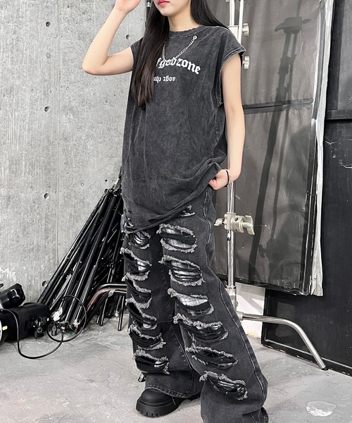 Figments(フィグメンツ)の「ピグメントチェーンビッグタンク(タンクトップ・レディース・その他1/その他2/その他3/その他4/その他5・FREE)」の21枚目の写真