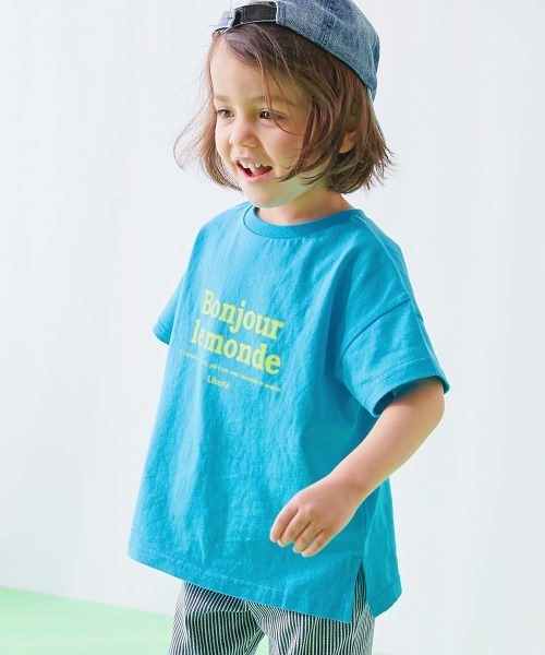devirock(デビロック)の「【EN-JOY】どっちも前だから1人でお着替え カラフル 半袖Tシャツ(Tシャツ/カットソー・キッズ・グレー系2/ベージュ系1/グリーン系1/ベージュ系2/グレー系1/ブラック系1/ピンク系1/イエロー系1/オレンジ系1/ブルー系1/ピンク系2/ピンク系3・80cm/90cm/100cm/110cm/120cm/130cm)」の8枚目の写真