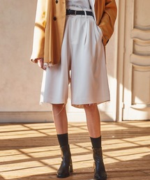 seyto | Cut off two tuck wide half pants / カットオフツータックワイドハーフパンツ(その他パンツ)