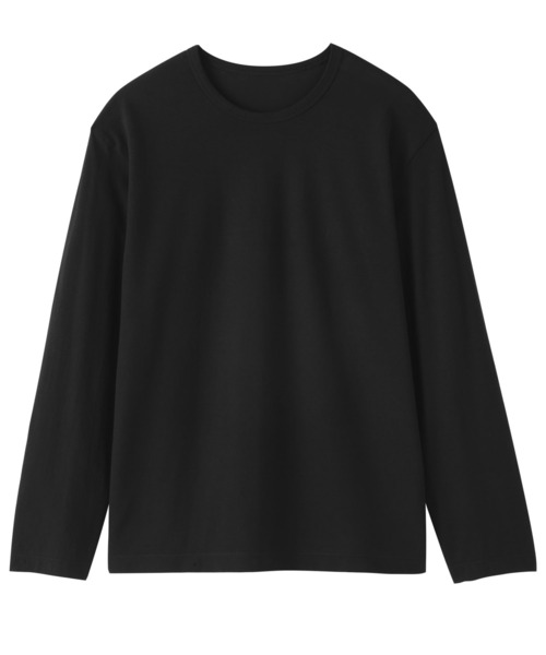 無印良品(ムジルシリョウヒン)の「婦人 強撚天竺編みクルーネック長袖Tシャツ(Tシャツ/カットソー・レディース・ホワイト/ブラウン/ライトブルー/ブラック/ライトイエロー・S/M/L/XL)」の13枚目の写真