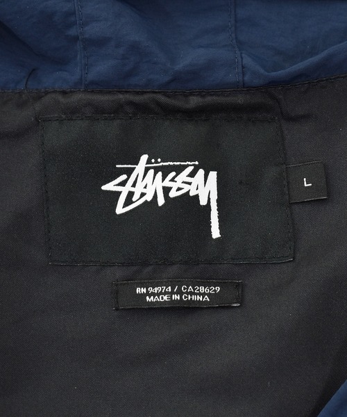 STUSSY(ステューシー)の「【ヴィンテージ古着】STUSSY×Patta / ストゥーシー×パタ フルジップジャケット マウンテンパーカー(ナイロンジャケット・メンズ・ネイビー・LARGE)」の6枚目の写真