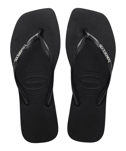 havaianas(ハワイアナス)の「【3月23日(月)8:59販売終了】havaianas (ハワイアナス) / Slim Square Logo Metallic サンダル ラバービーチサンダル(サンダル・レディース・ピンク系/ブラック/ゴールド系/カーキ/オリーブ/レッド系/ゴールド系1/ブラック系/パープル系その他・22/23/24.5/25.5)」の3枚目の写真