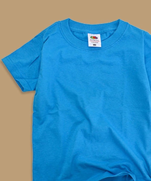 FRUIT OF THE LOOM(フルーツオブザルーム)の「FRUIT OF THE ROOM / フルーツオブザルーム 半袖Tシャツ(Tシャツ/カットソー・キッズ・杢グレー/グリーン/ピンク/レッド/ブルー系その他・130cm/140cm/150cm/110cm/100cm)」の3枚目の写真