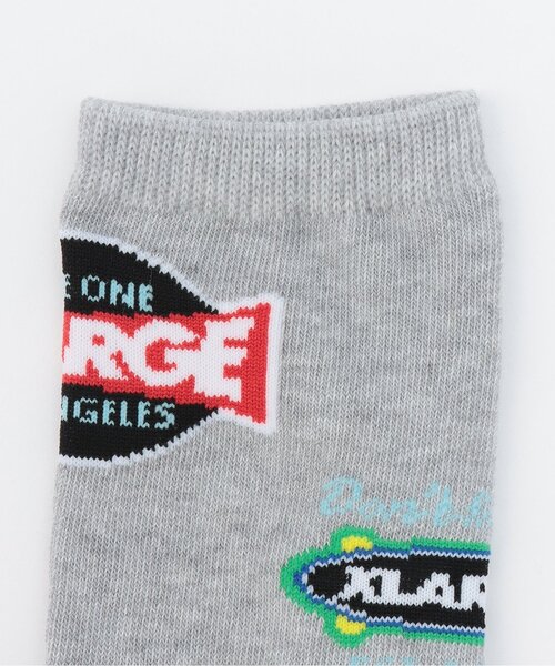 XLARGE KIDS(エクストララージキッズ)の「ミックスロゴ クルーソックス(ソックス/靴下・キッズ・レッド/トップグレー/ブラック・13-15cm/19-21cm/17-19cm/15-17cm)」の7枚目の写真