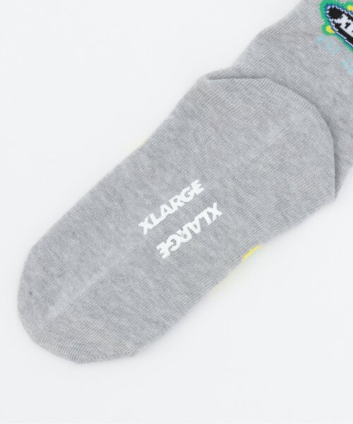 XLARGE KIDS(エクストララージキッズ)の「ミックスロゴ クルーソックス(ソックス/靴下・キッズ・レッド/トップグレー/ブラック・13-15cm/19-21cm/17-19cm/15-17cm)」の6枚目の写真