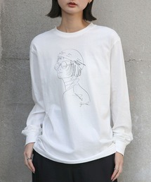 UNIT CHEST | 【UNIT CHEST】unique unisex long sleeve T-shirt/ユニークユニセックス ロンT  the girl by Ayumi Takamoto (Tシャツ/カットソー)