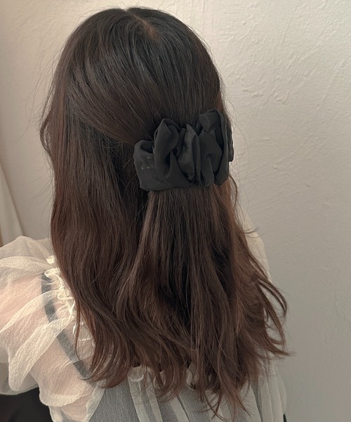 apres jour clair(アプレジュールクレア)の「【apres jour clair×ARIAZ】シアーヘアクリップ(バレッタ/ヘアクリップ・レディース・アイボリー/ダークブラウン/イエロー系その他/グレイッシュベージュ/ブラック/ピンクベージュ・FREE)」の14枚目の写真