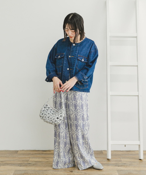 ITEMS URBANRESEARCH(アイテムズ アーバンリサーチ)の「『セットアップ対応』『Sサイズあり』『洗濯可』リネンレーヨンワイドパンツ(その他パンツ・レディース・ライトベージュ/ブラウン系その他/ブラック系その他/その他1/その他2/グリーン・SMALL/MEDIUM)」の16枚目の写真