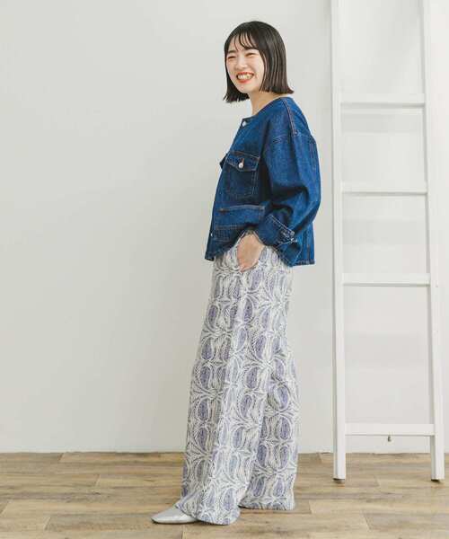 ITEMS URBANRESEARCH(アイテムズ アーバンリサーチ)の「『セットアップ対応』『Sサイズあり』『洗濯可』リネンレーヨンワイドパンツ(その他パンツ・レディース・ライトベージュ/ブラウン系その他/ブラック系その他/その他1/その他2/グリーン・SMALL/MEDIUM)」の17枚目の写真