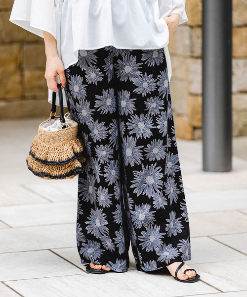 ITEMS URBANRESEARCH(アイテムズ アーバンリサーチ)の「『セットアップ対応』『Sサイズあり』『洗濯可』リネンレーヨンワイドパンツ(その他パンツ・レディース・ライトベージュ/ブラウン系その他/ブラック系その他/その他1/その他2/グリーン・SMALL/MEDIUM)」の18枚目の写真
