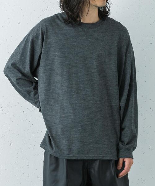 URBAN RESEARCH(アーバンリサーチ)の「『洗濯可』new basic WASHABLE MERINO WOOL LONG-SLEEVE(Tシャツ/カットソー・メンズ・ネイビー/ブラック/チャコールグレー・X-LARGE/MEDIUM/LARGE)」の14枚目の写真