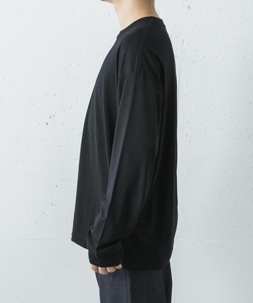URBAN RESEARCH(アーバンリサーチ)の「『洗濯可』new basic WASHABLE MERINO WOOL LONG-SLEEVE(Tシャツ/カットソー・メンズ・ネイビー/ブラック/チャコールグレー・X-LARGE/MEDIUM/LARGE)」の9枚目の写真