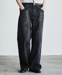 WYM LIDNM | LASER FADE STANDARD STRAIGHT DENIM(デニムパンツ)