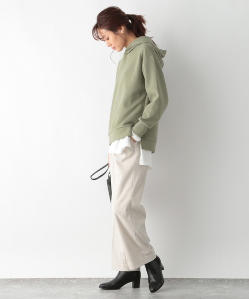 GLOBAL WORK(グローバルワーク)の「あったかウツクシストレートパンツ/215862(スラックス・レディース・グレー/ブラック/アイボリー/モカ/グリーン・LARGE/X-SMALL/MEDIUM/SMALL)」の19枚目の写真