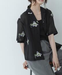 URBAN RESEARCH Sonny Label | フラワー刺繍ジャガードシャツ(シャツ/ブラウス)