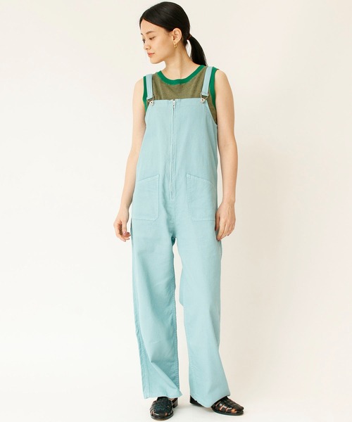 Johnbull(ジョンブル)の「コットンリネンチューブサロペット(サロペット/オーバーオール・レディース・ブラック/ブルーグレー/オリーブ/オレンジ・MEDIUM/LARGE/SMALL)」の3枚目の写真