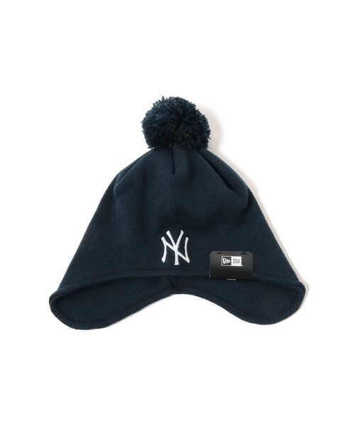 NEW ERA(ニューエラ)の「NEW ERA × BEAMS / 別注 Ear Flap Pom-Pom Knit Cap(ニットキャップ/ビーニー・メンズ・ブラウン/ネイビー/ブラック・ONE SIZE)」の13枚目の写真