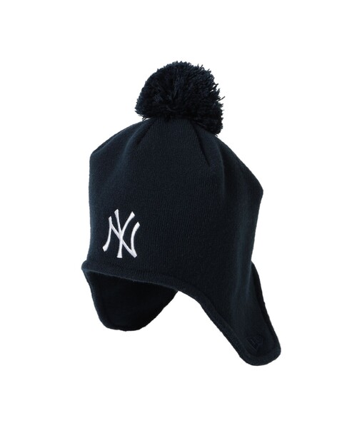 NEW ERA(ニューエラ)の「NEW ERA × BEAMS / 別注 Ear Flap Pom-Pom Knit Cap(ニットキャップ/ビーニー・メンズ・ブラウン/ネイビー/ブラック・ONE SIZE)」の19枚目の写真