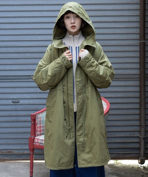 niko and...(ニコアンド)の「ライナーセットスタンドコート(モッズコート・レディース・スモーク/キャメル/カーキ・MEDIUM/LARGE)」の10枚目の写真
