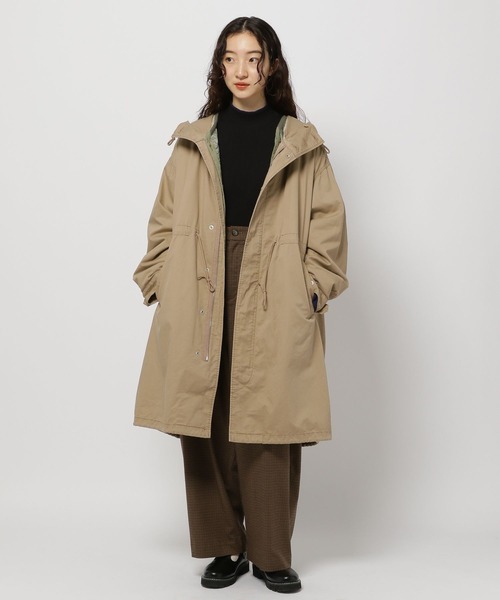 niko and...(ニコアンド)の「ライナーセットスタンドコート(モッズコート・レディース・スモーク/キャメル/カーキ・MEDIUM/LARGE)」の16枚目の写真