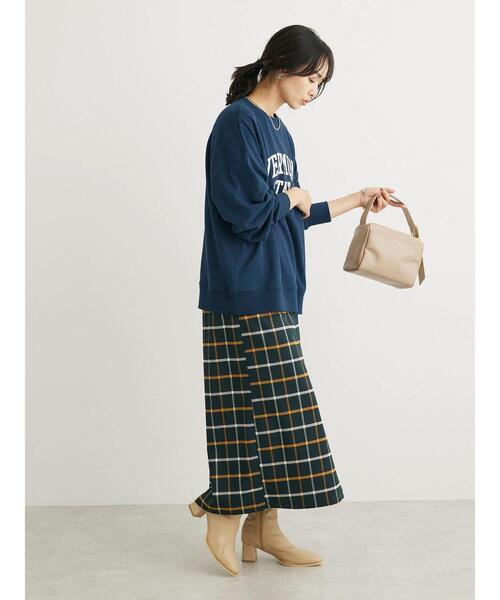 Green Parks(グリーンパークス)の「アソートロゴ裏毛プルオーバー(Tシャツ/カットソー・レディース・ネイビー/ダークグレー/オフホワイト/グレー系その他/レッド/ブラウン・FREE)」の12枚目の写真