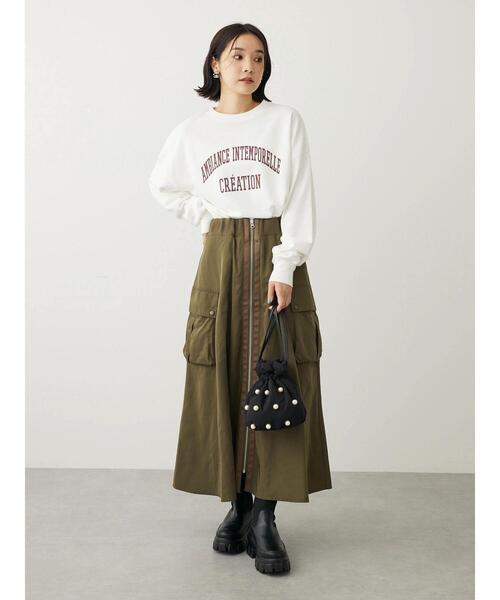 Green Parks(グリーンパークス)の「アソートロゴ裏毛プルオーバー(Tシャツ/カットソー・レディース・ネイビー/ダークグレー/オフホワイト/グレー系その他/レッド/ブラウン・FREE)」の22枚目の写真
