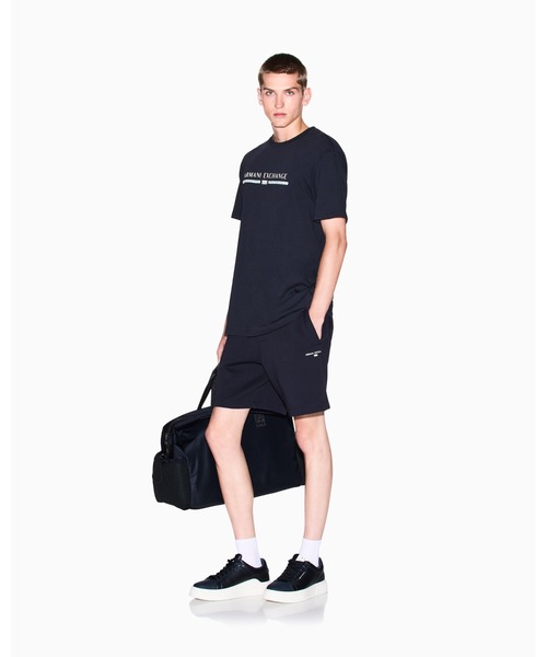 ARMANI EXCHANGE(アルマーニエクスチェンジ)の「【A|X アルマーニ エクスチェンジ】AXロゴ 半袖クルーネックTシャツ/REGULAR(Tシャツ/カットソー・メンズ・オフホワイト/ライトブルーグレー/ダークネイビー・LARGE/MEDIUM/X-LARGE/X-SMALL/XX-LARGE/SMALL)」の5枚目の写真