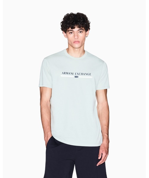 ARMANI EXCHANGE(アルマーニエクスチェンジ)の「【A|X アルマーニ エクスチェンジ】AXロゴ 半袖クルーネックTシャツ/REGULAR(Tシャツ/カットソー・メンズ・オフホワイト/ライトブルーグレー/ダークネイビー・LARGE/MEDIUM/X-LARGE/X-SMALL/XX-LARGE/SMALL)」の13枚目の写真
