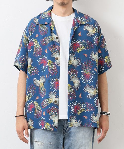 JOURNAL STANDARD(ジャーナルスタンダード)の「SUNSURF×JS HANABI/サンサーフ 別注#(シャツ/ブラウス・メンズ・ブラック系その他/ブルー系その他/ホワイト系その他・MEDIUM/SMALL/X-LARGE/LARGE)」の4枚目の写真