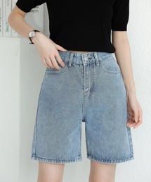 MAISON DE THERESE | ハイウエストデニム5分パンツ(デニムパンツ)