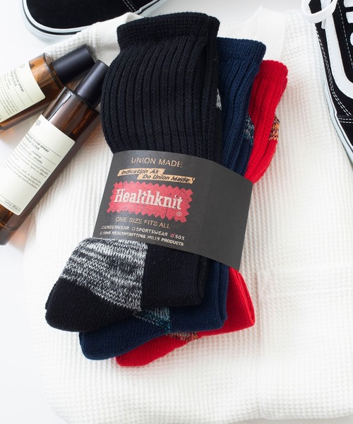 Healthknit(ヘルスニット)の「ギフトにもぴったり!【Healthknit】3足セットヘビーウェイトロングソックス クルーソックス 3PACK SET SOCKS(ソックス/靴下・メンズ・ホワイト/マルチ/アイボリー/オフホワイト/スモーク/その他/その他1/その他2/ホワイト系その他/ホワイト系その他2/その他3/その他4/その他5/その他6/その他7/その他8/その他14/その他13/その他16/その他15/ホワイト系その他3/その他17/ブラック/その他18/その他19・M/S/FREE)」の17枚目の写真