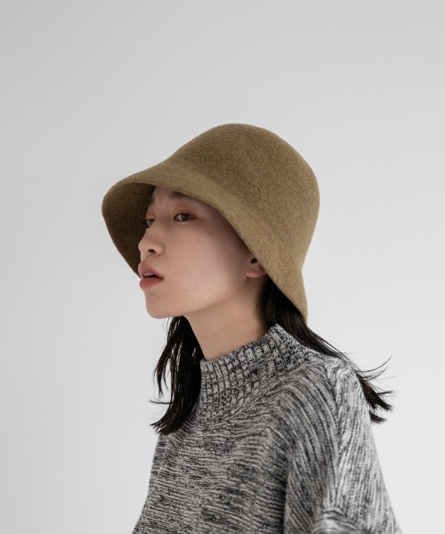 LOWRYS FARM(ローリーズファーム)の「フェルトバケットハット 958541(ハット・レディース・ブラック/ダークブラウン/ベージュ/ベージュ系その他/ダークブラウン系/グレー・FREE)」の5枚目の写真