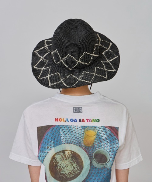 OVERRIDE(オーバーライド)の「OVERRIDE PAPER CROCHET ZIG-ZAG HAT / オーバーライド(ハット・レディース・ベージュ/ブラック・58cm)」の18枚目の写真