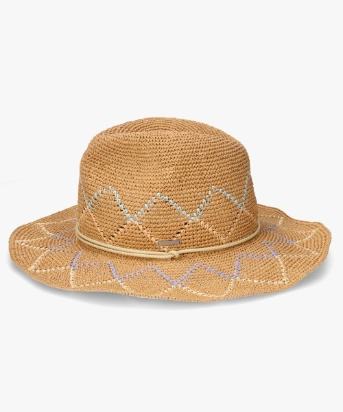 OVERRIDE(オーバーライド)の「OVERRIDE PAPER CROCHET ZIG-ZAG HAT / オーバーライド(ハット・レディース・ベージュ/ブラック・58cm)」の17枚目の写真