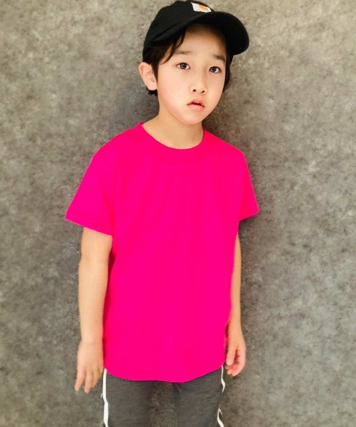 FRUIT OF THE LOOM(フルーツオブザルーム)の「フルーツ・オブ・ザ・ルーム 無地 半袖 Tシャツ キッズ(Tシャツ/カットソー・キッズ・ホワイト/グリーン/ロイヤルブルー/ブラック/杢グレー/ピンク/レッド/パープル/ブルー系その他/イエロー/オレンジ/ネイビー・100/120/150/90/110/130/140)」の11枚目の写真